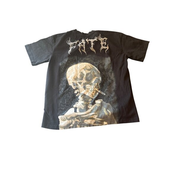 Fate Prime Essentials Small T-Shirt Black Skull Graphic 100% Cotton - Picture 5 of 5